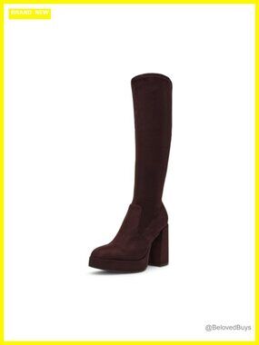 Steve Madden Twain Fashion Bootie Block Heel Calf High Boot